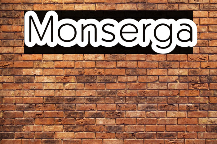 Monserga Schriftart examples