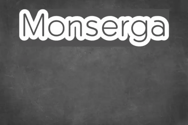 Monserga Schriftart examples