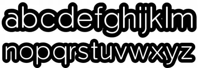 Monserga Schriftart Kleinbuchstaben