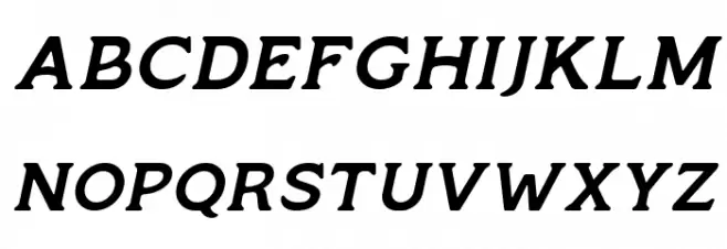 Monsier Free Italic फ़ॉन्ट अपरकेस