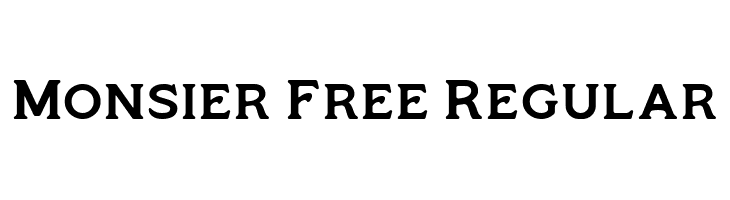 Monsier Free Regular  フリーフォントのダウンロード