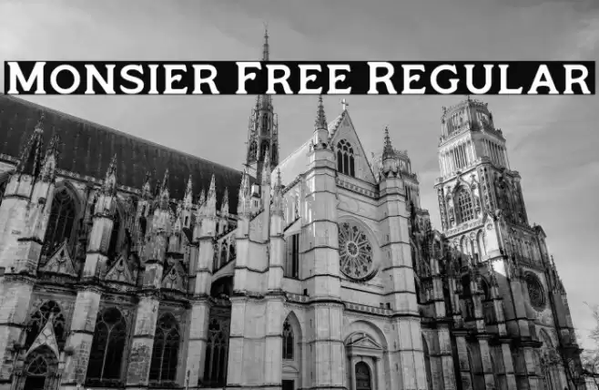 Monsier Free Regular Font examples