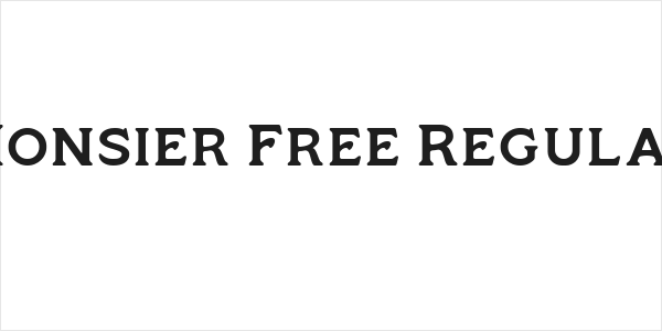 Monsier Free Regular Logo