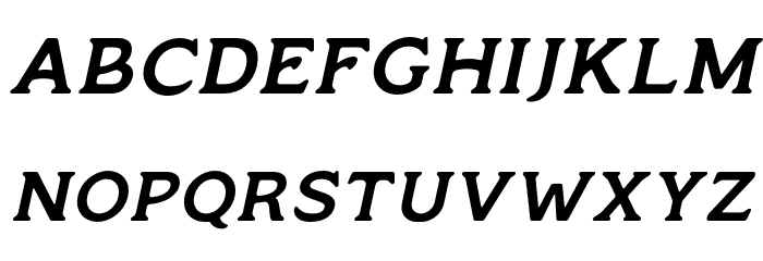 MonsierFree-Italic Font LOWERCASE