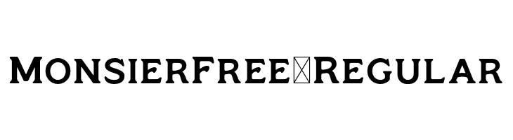 MonsierFree-Regular  Frei Schriftart Herunterladen