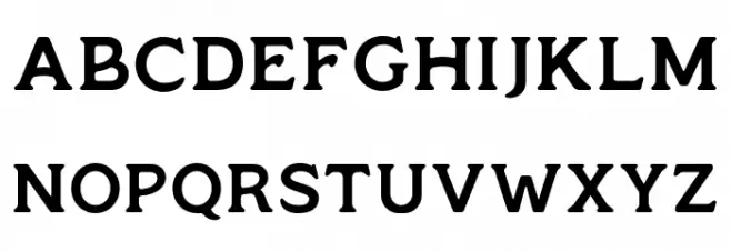MonsierFree-Regular Schriftart Groß