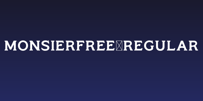 MonsierFree-Regular Social Header