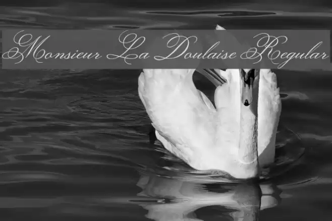 Monsieur La Doulaise Regular Font examples