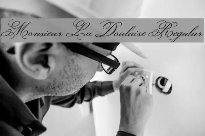 Monsieur La Doulaise Regular Font examples