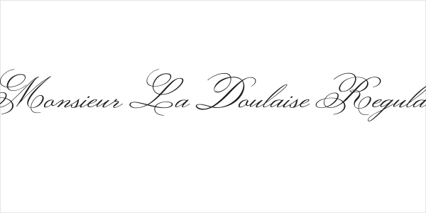 Monsieur La Doulaise Regular Logo