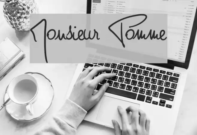 Monsieur Pomme Font examples