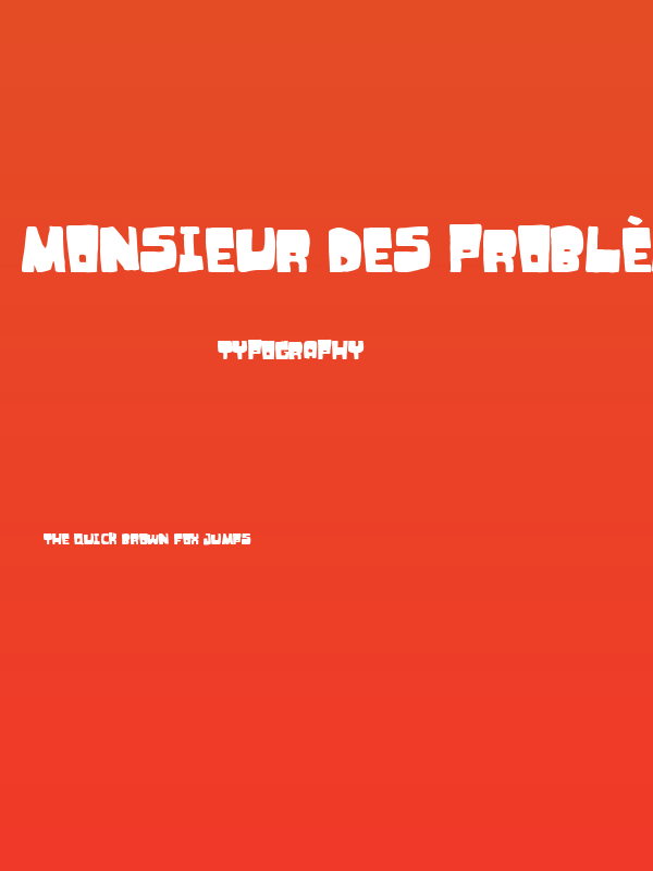 Monsieur des problèmes Poster