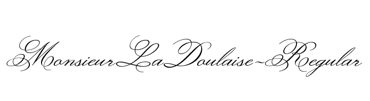 MonsieurLaDoulaise-Regular Font