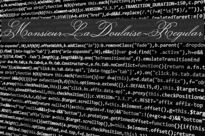 MonsieurLaDoulaise-Regular Font examples