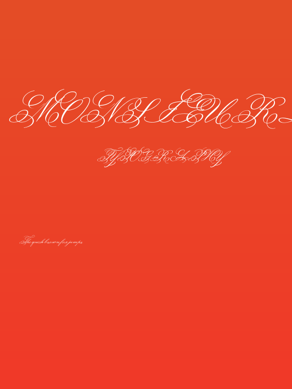 MonsieurLaDoulaise-Regular Poster