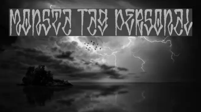 Monsta Tag Personal Font examples