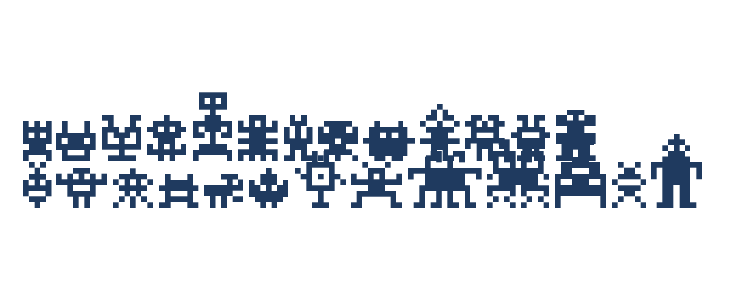 MonstaPix Regular Lowercase