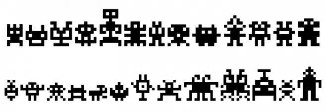 MonstaPix Regular 字体 小写