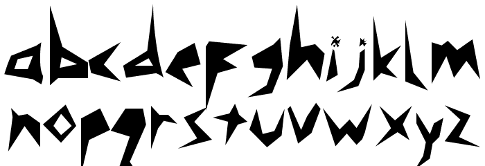 Monsta Font LOWERCASE