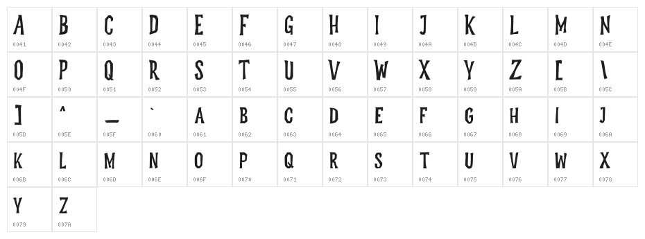 Monstafaller Free Regular Character Map