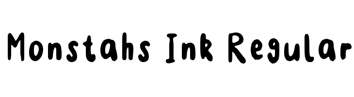 Monstahs Ink Regular  フリーフォントのダウンロード
