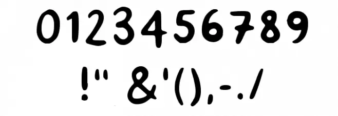 Monstahs Ink Regular Font OTHER CHARS