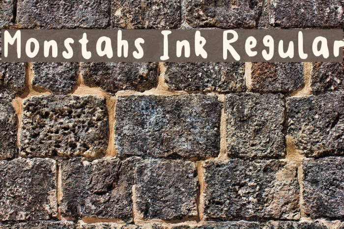 Monstahs Ink Regular Example 1