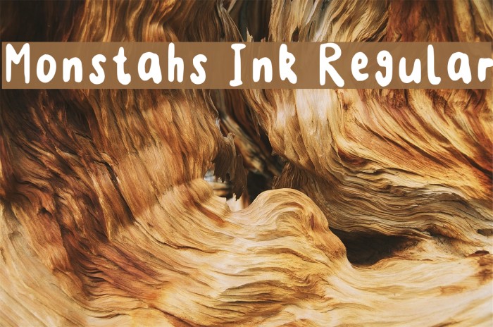 Monstahs Ink Regular Example 2