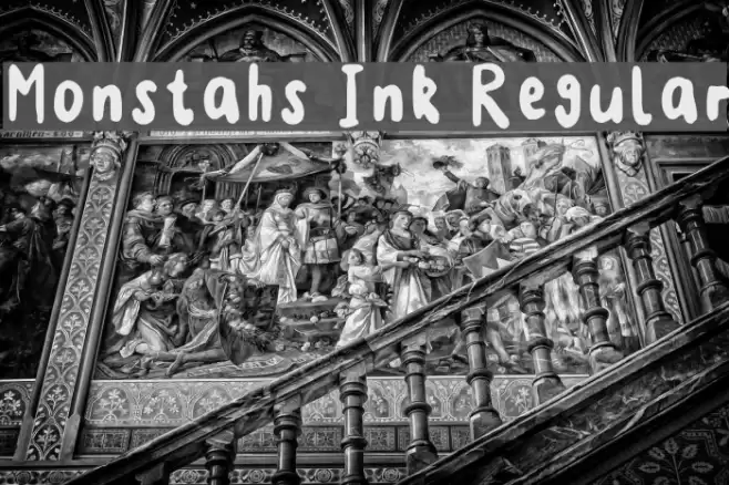 Monstahs Ink Regular Font examples