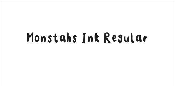 Monstahs Ink Regular Logo