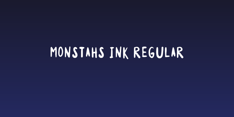 Monstahs Ink Regular Social Header