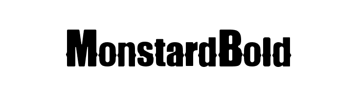 Monstard Bold  Fuentes Gratis Descargar