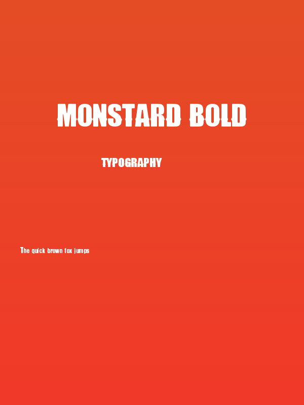 Monstard Bold Poster
