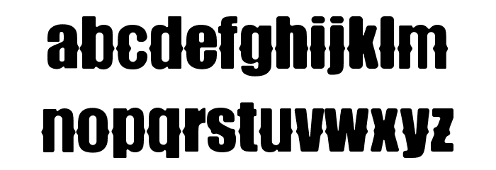 Monstard Bold Font LOWERCASE