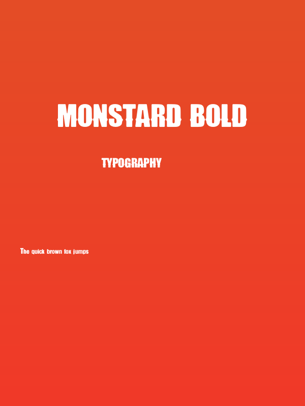 Monstard Bold Poster