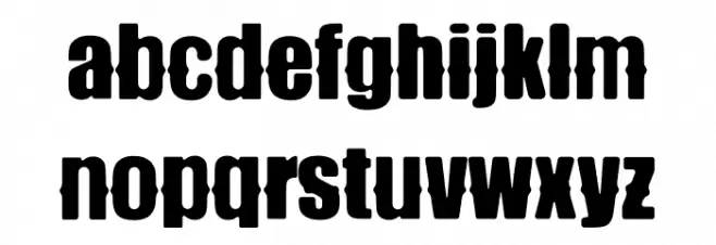 Monstard Bold Schriftart Kleinbuchstaben