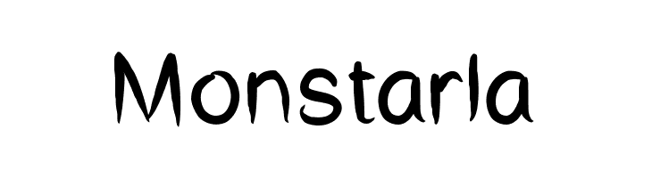 Monstarla  font caratteri gratis