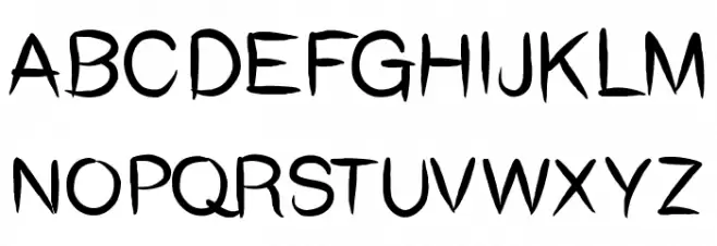 Monstarla Caratteri MAIUSCOLE