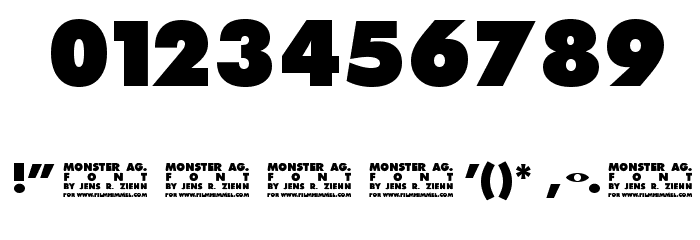 Monster-AG Font OTHER CHARS