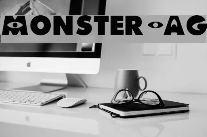 Monster-AG Font examples