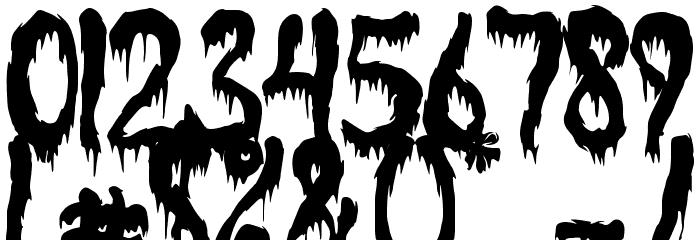 Monster Blood Font OTHER CHARS