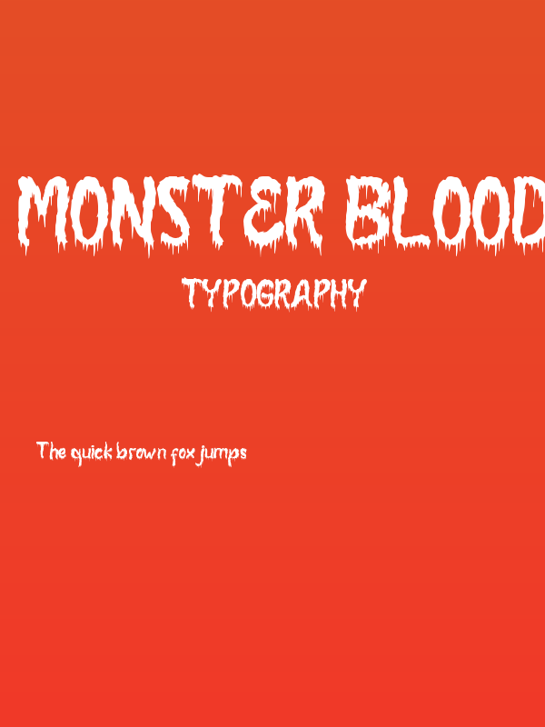Monster Blood Poster