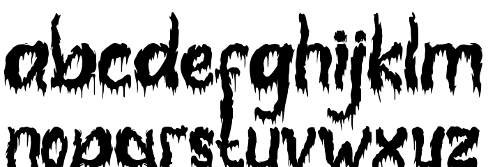 Monster Blood Font LOWERCASE
