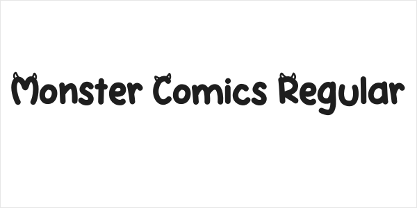 Monster Comics Regular Logo
