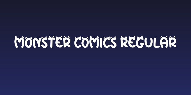 Monster Comics Regular Social Header