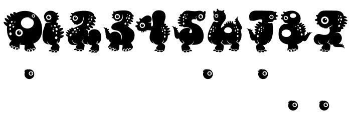 Monster DIno Font OTHER CHARS