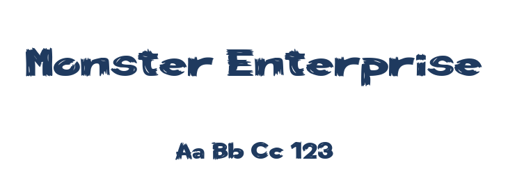 Monster Enterprise Font Preview