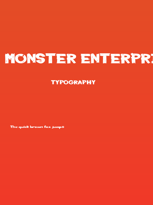 Monster Enterprise Poster