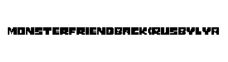Monster Friend Back (RUS BY LYA  免费字体下载