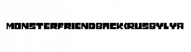 Monster Friend Back (RUS BY LYA  baixar fontes gratis